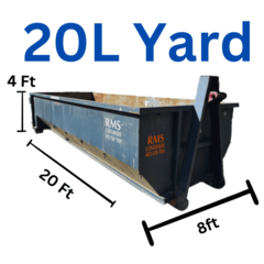 20 Yard Long Heavy Duty Dumpster